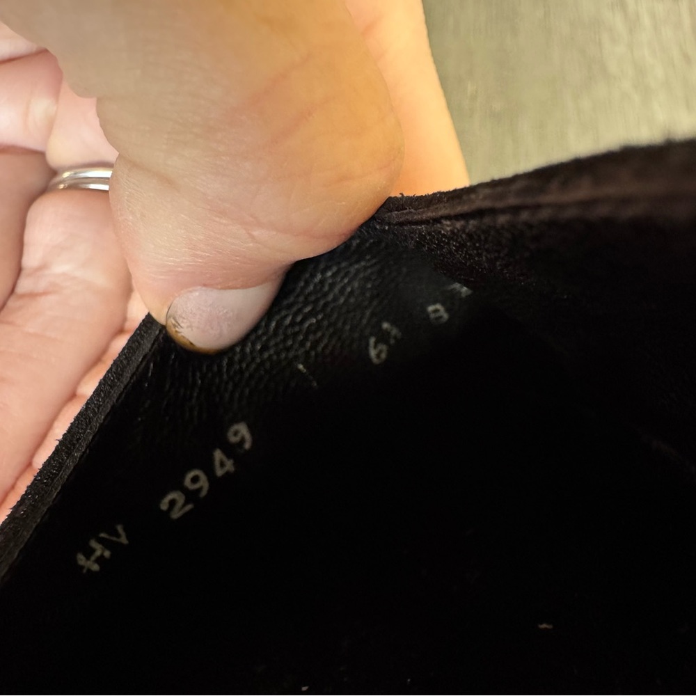 Vintage Embroidered Kitten Heels Mules Harold Powell Leather Suede Block Heels - Picture 10 of 12